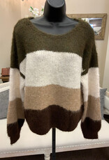 Marble & Me Marble  & Mist Multi Color Sweater