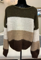 Marble & Me Marble  & Mist Multi Color Sweater