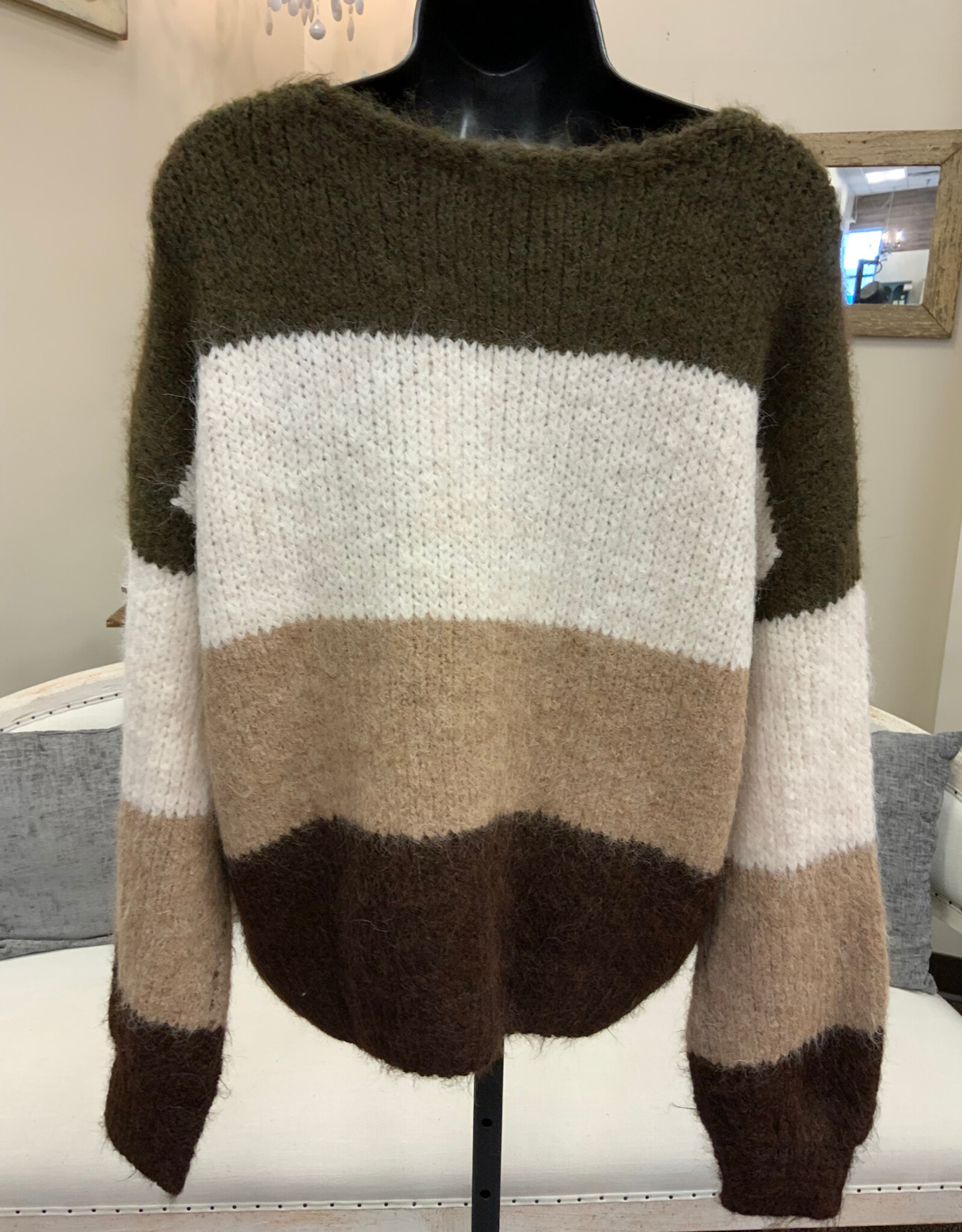 Marble & Me Marble  & Mist Multi Color Sweater