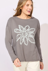 Escape Escape Harbor Destination Fleece Shibori Floral Pullover