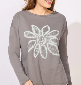 Escape Escape Harbor Destination Fleece Shibori Floral Pullover