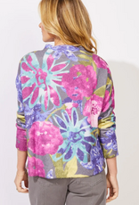 Escape Escape Multi Color Cozy Bloom Roll Neck Sweater