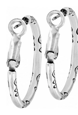 Brighton Brighton J19520 Silver Small Hoop Charm Earrings
