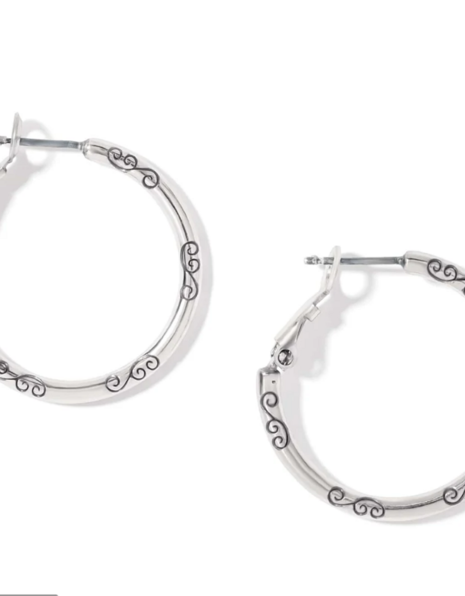 Brighton Brighton J19520 Silver Small Hoop Charm Earrings