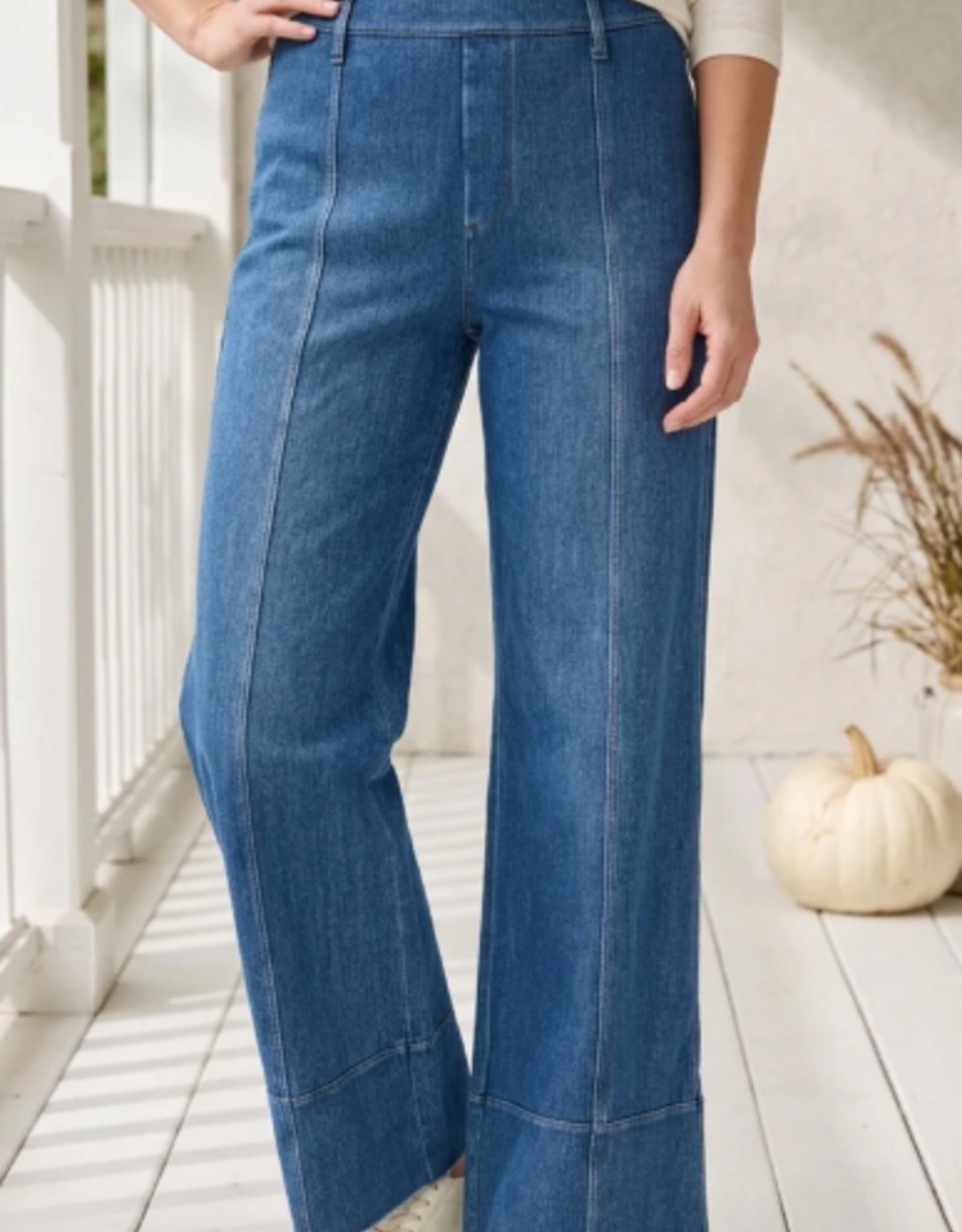 Escape Ethyl Medium Wash Comfort Knit Denim Chill Pull On Jean