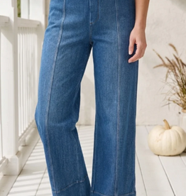 Escape Ethyl Medium Wash Comfort Knit Denim Chill Pull On Jean