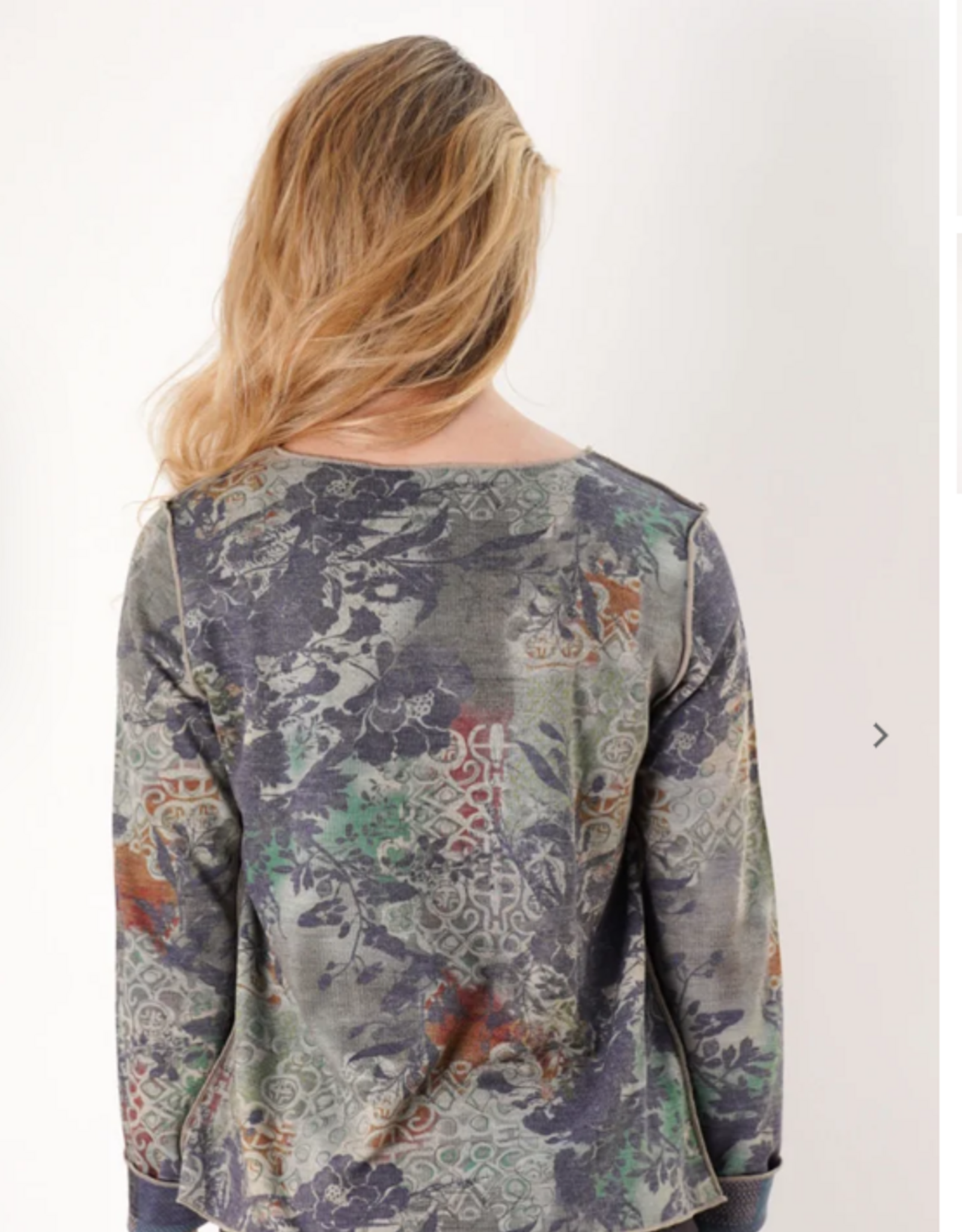 Trisha Tyler Trisha Tyler Multi Color Print V-Neck  Reversible Top