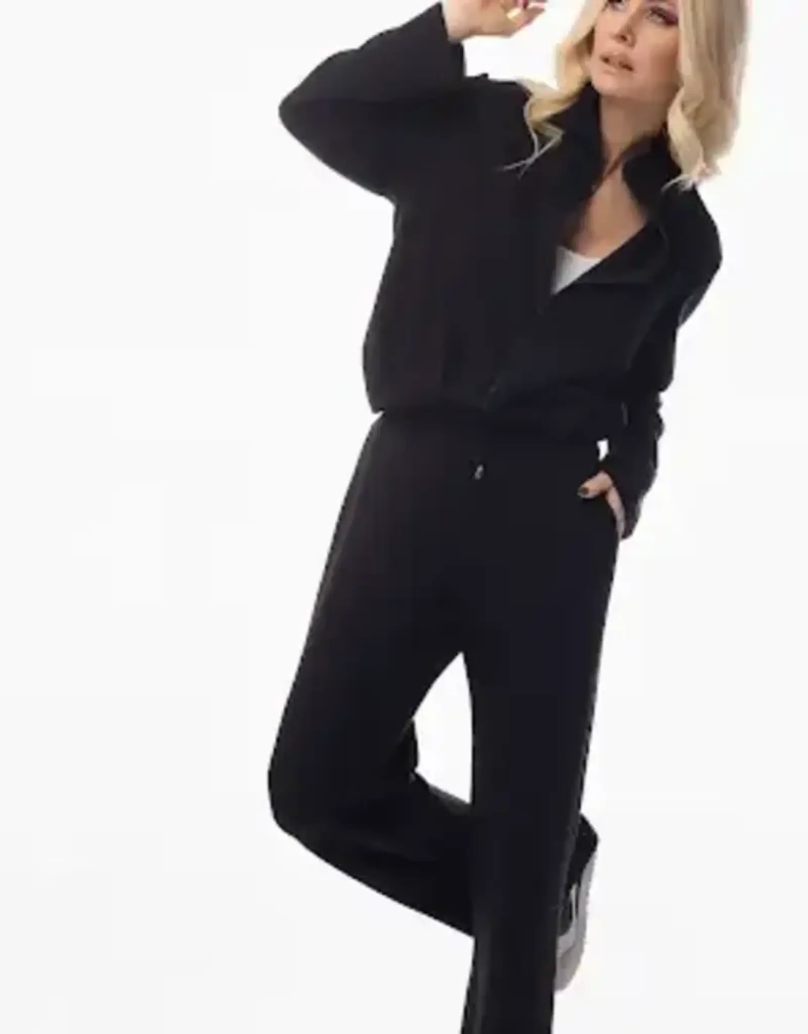 Pure Essence Pure Essence 625-2377 Black Wide Leg Pant