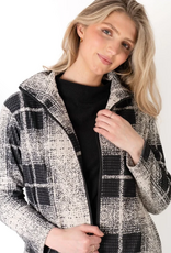 Trisha Tyler Trisha Tyler Black/Cream  Print Zip Front Jacket