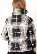 Trisha Tyler Trisha Tyler Black/Cream  Print Zip Front Jacket