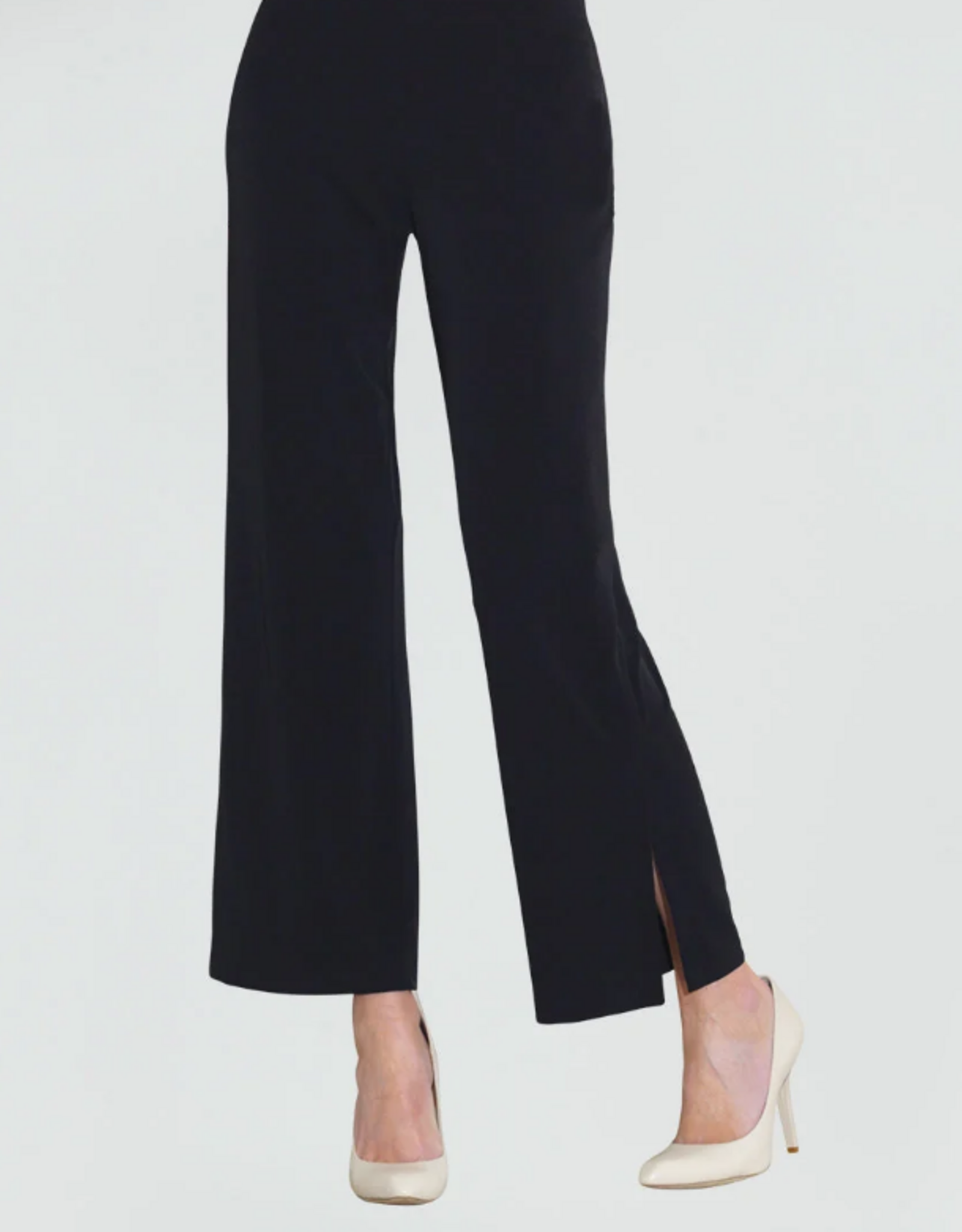 Clara Sun Woo Clara Sun Woo Black Straight Side Slit Pant