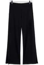 Clara Sun Woo Clara Sun Woo Black Straight Side Slit Pant