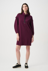 Joseph Ribkoff Joseph Ribkoff  Elderberry Mini Drawstring Neck L/S Sweater Dress