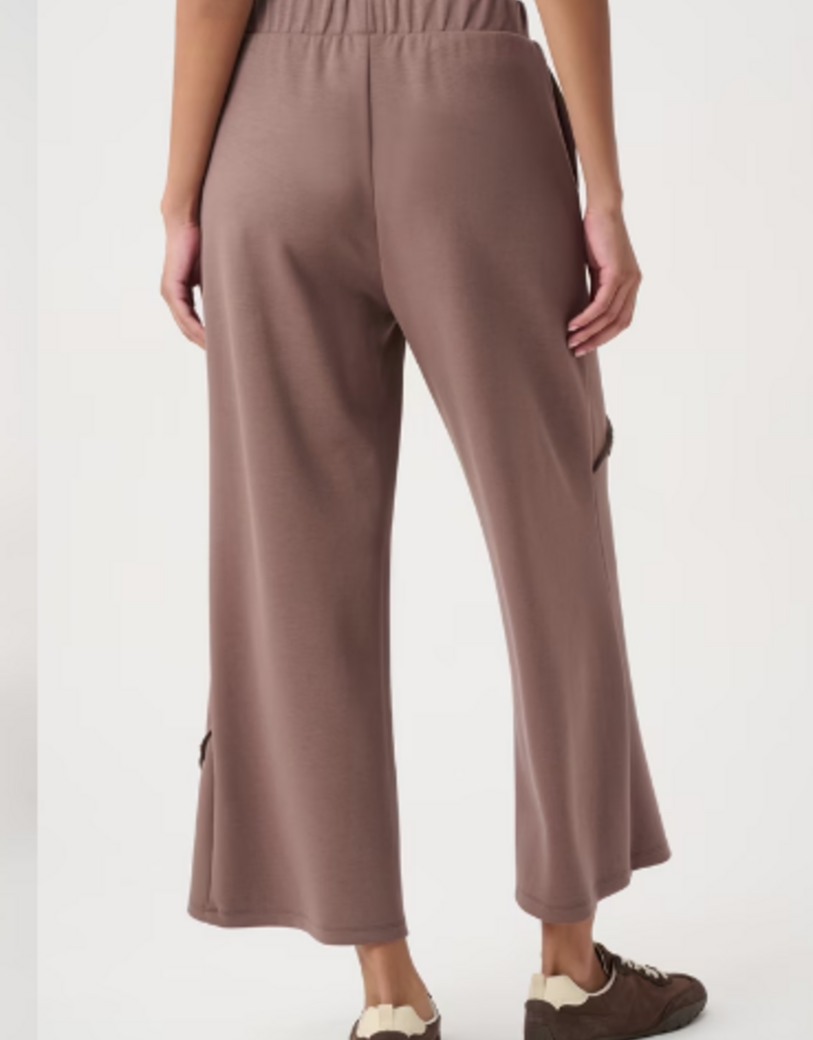 Joseph Ribkoff Joseph Ribkoff Mink Geo Design Casual Cropped Pant