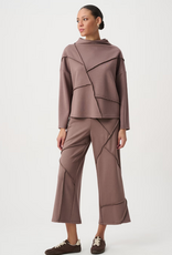 Joseph Ribkoff Joseph Ribkoff Mink Geo Design Casual Cropped Pant