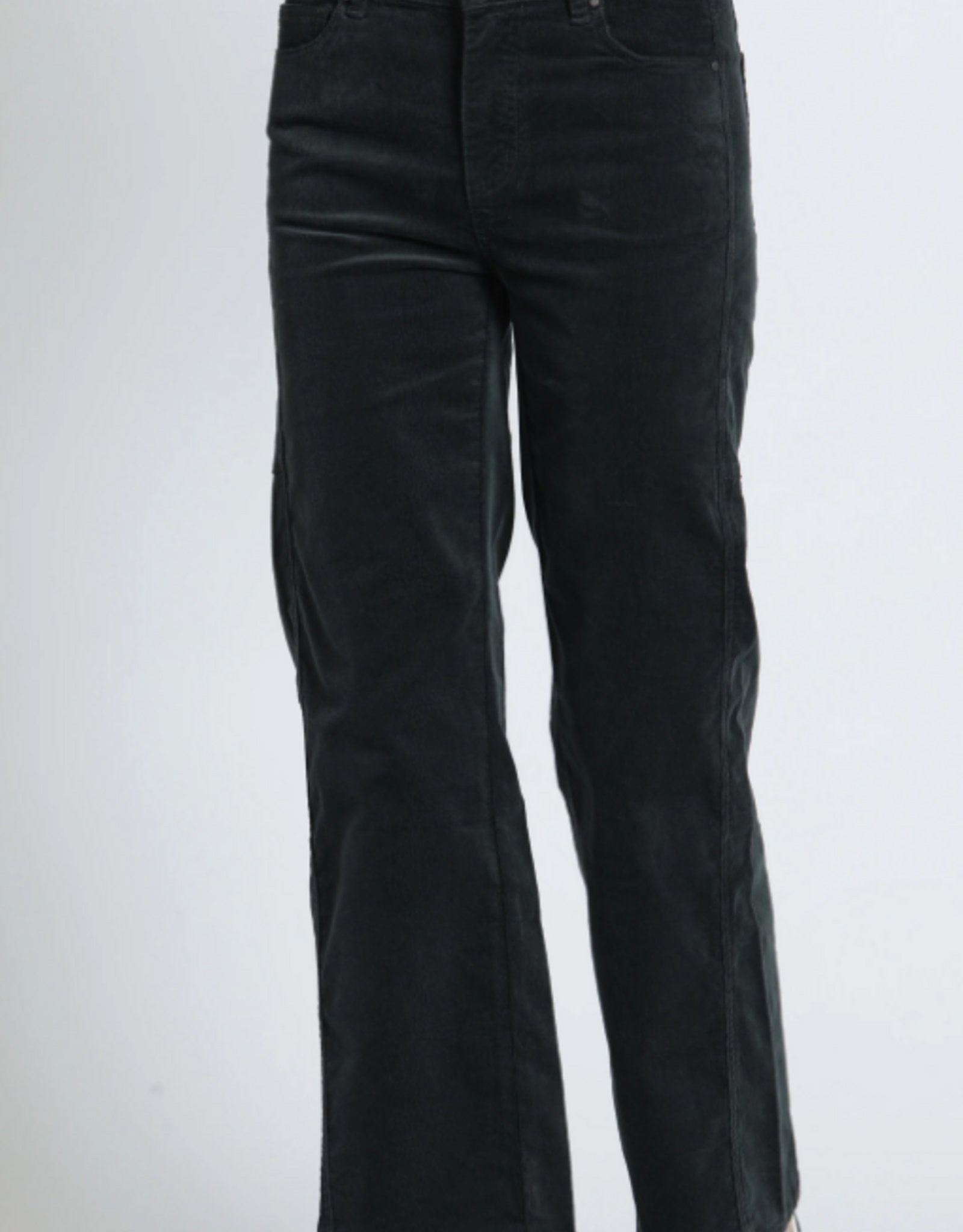 APNY APNY Dark Green Mid Rise Quinn Mini Boot Jean
