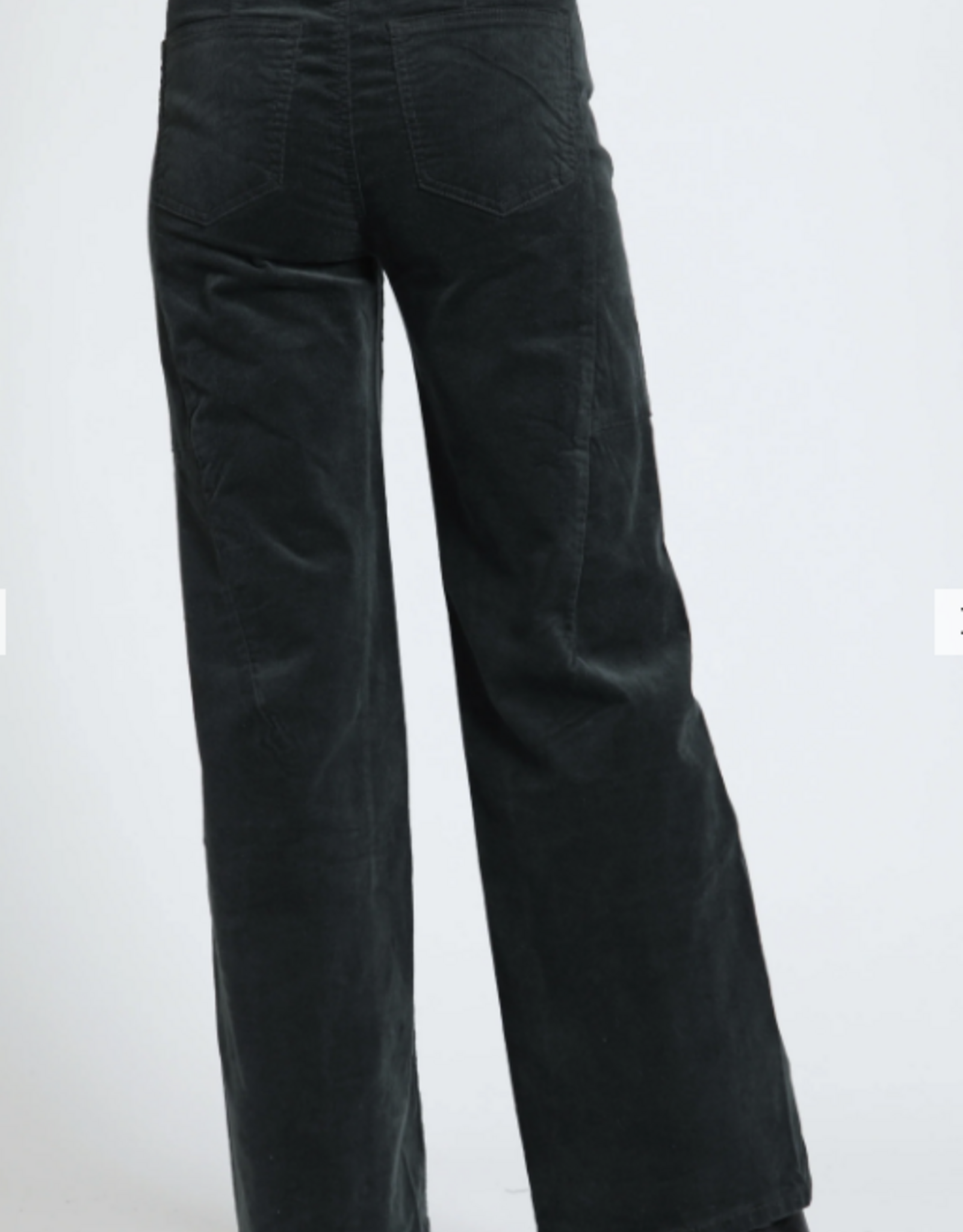 APNY APNY Dark Green Mid Rise Quinn Mini Boot Jean