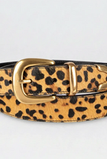Tribal Tribal Dakota Cheetah  Leather Suede Belt