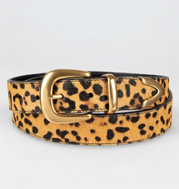 Tribal Tribal Dakota Cheetah  Leather Suede Belt