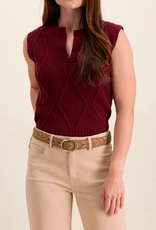 Tribal Tribal Mackenzie  Laced Suede Leather Belt With  Classic Buckle