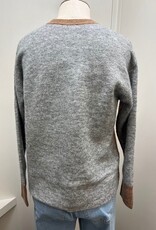Sunday Sunday Cobber Two Tone  Round Neck Long Sleeve Sweater