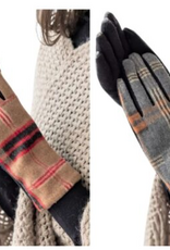 Coronet Coronet Plaid Knit Glove  Touch Screen One Size