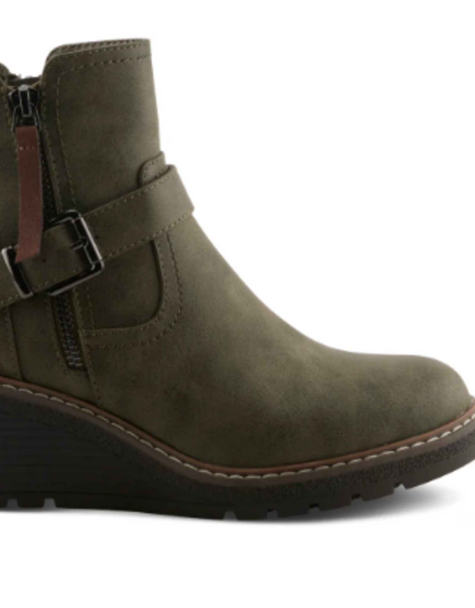 Spring Steps Spring Steps Olive Green Wedge Boot