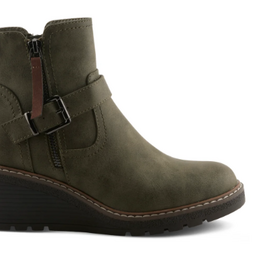 Spring Steps Spring Steps Olive Green Wedge Boot