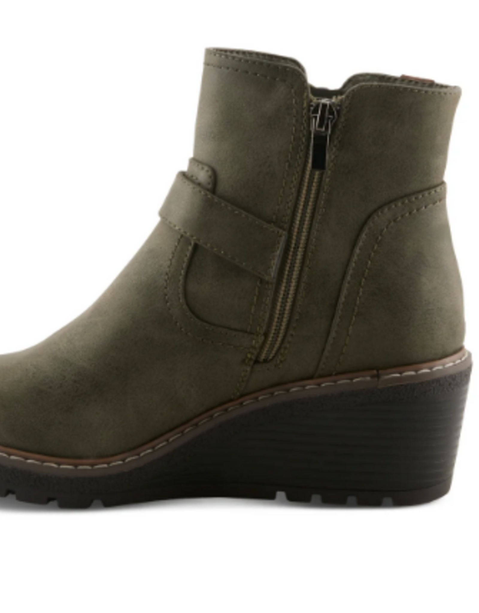 Spring Steps Spring Steps Olive Green Wedge Boot