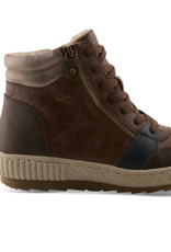Spring Steps Spring Steps Loghaven  Brown Ankle Boot w/ Rubber Sole