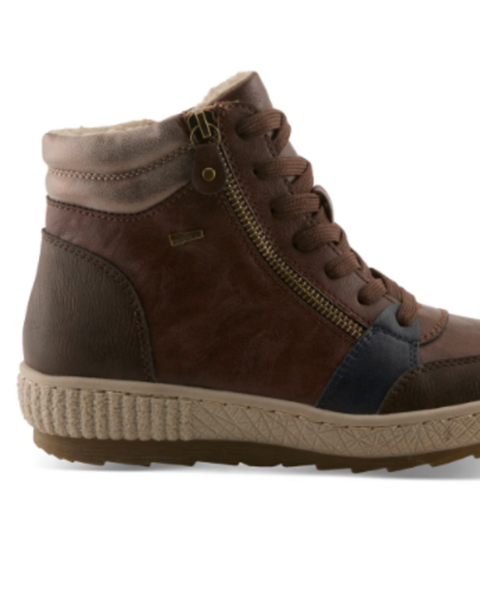 Spring Steps Spring Steps Loghaven  Brown Ankle Boot w/ Rubber Sole