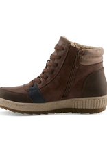 Spring Steps Spring Steps Loghaven  Brown Ankle Boot w/ Rubber Sole