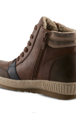 Spring Steps Spring Steps Loghaven  Brown Ankle Boot w/ Rubber Sole