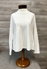 Cotton Lani Cotton Lani Cream  Mock Neck Long Sleeve Top