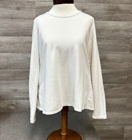 Cotton Lani Cotton Lani Cream  Mock Neck Long Sleeve Top