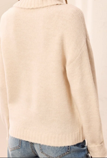 Tribal Tribal Cream Turtle Neck Bow Detail long Sleeve Sweater