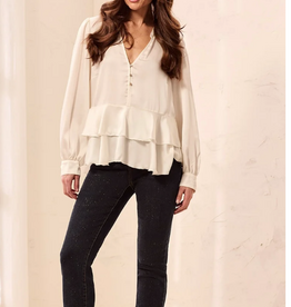 Tribal Tribal 6336O Sophia Glitz Gold Rinse Mid Rise Straight Leg Denim Jean
