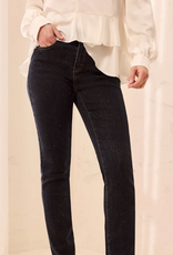 Tribal Tribal 6336O Sophia Glitz Gold Rinse Mid Rise Straight Leg Denim Jean