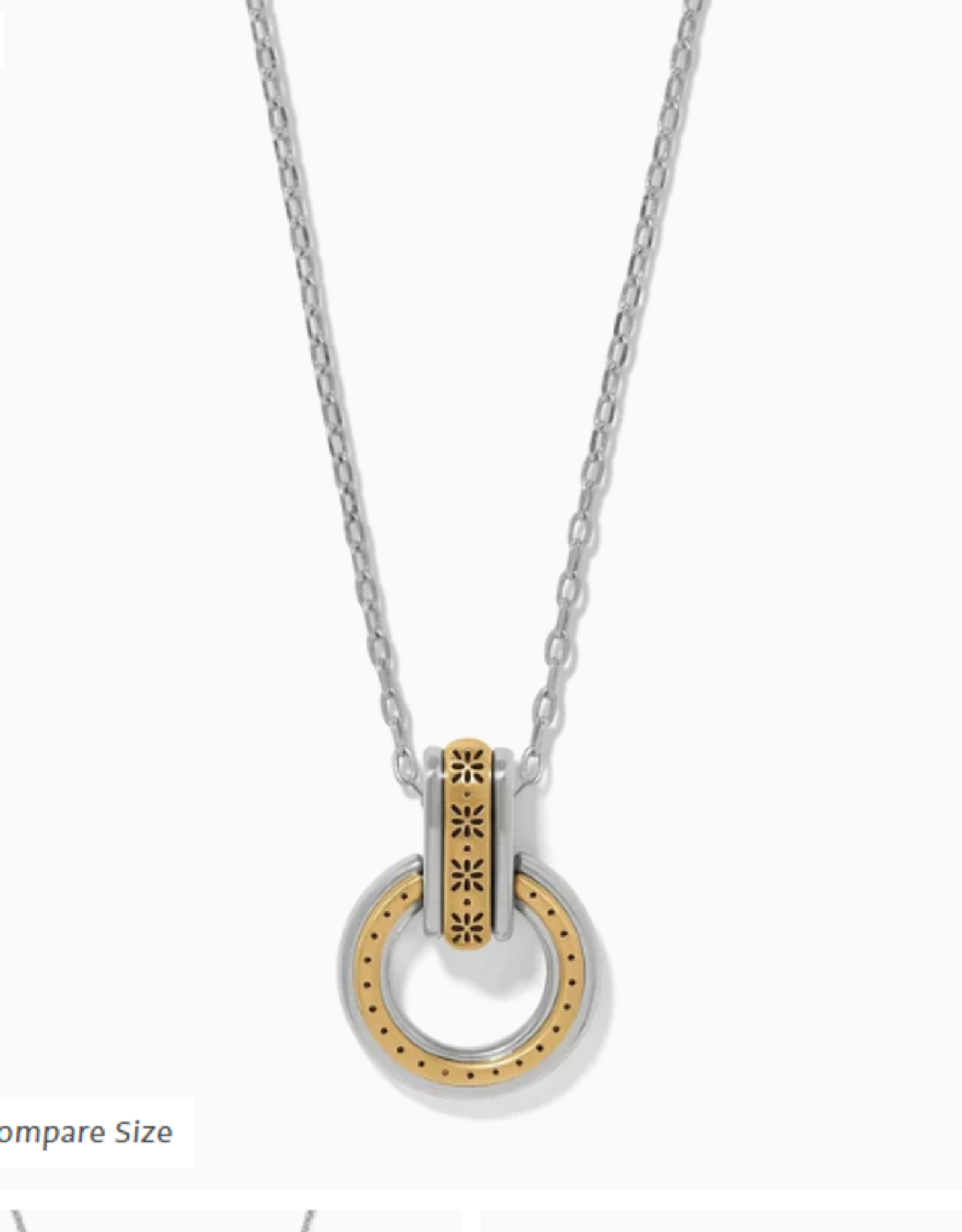 Brighton Brighton Mosaic Two Tone Link Ring Necklace
