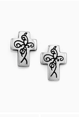 Brighton Brighton J21560 Silver True Cross Mini Post Earrings