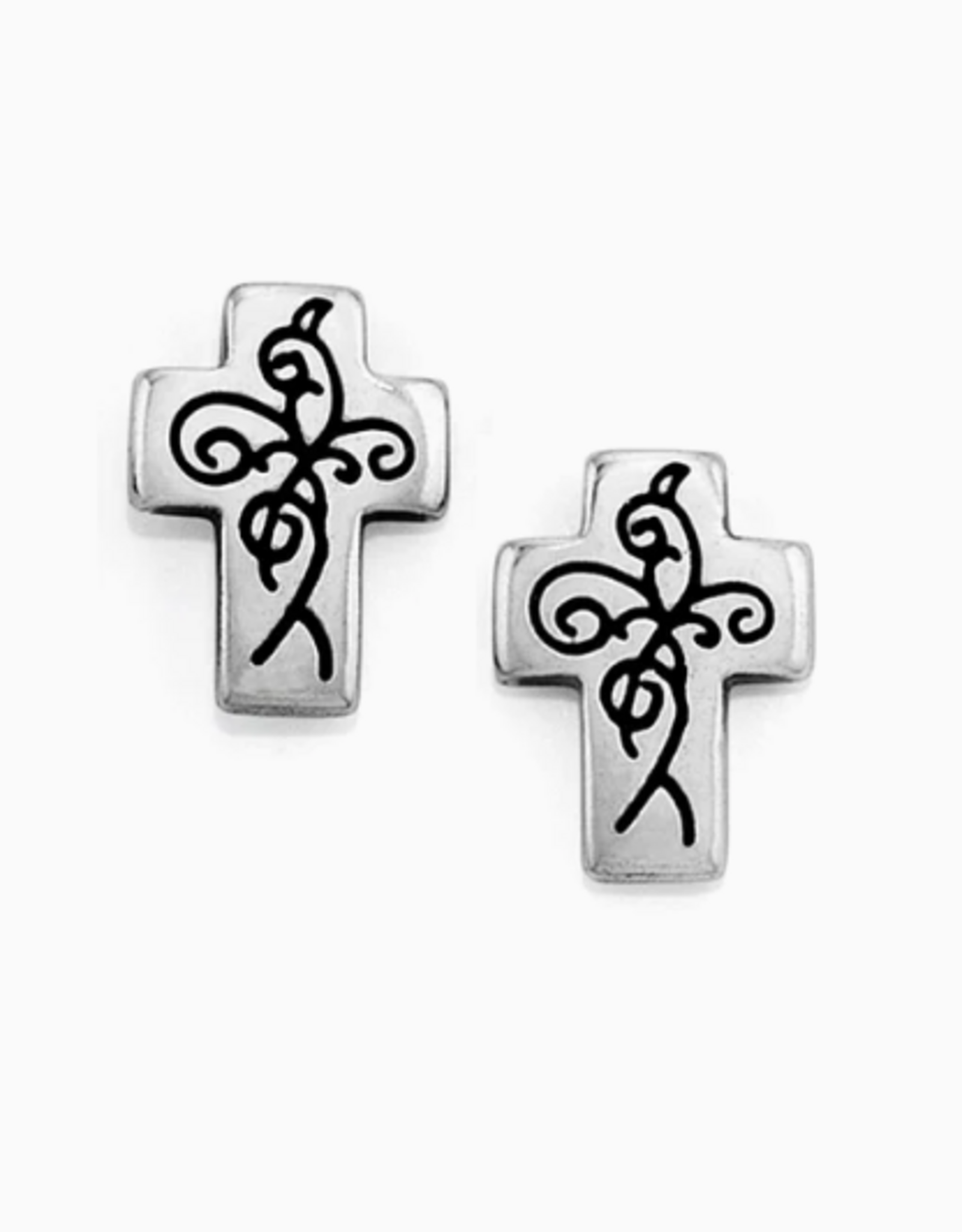 Brighton Brighton J21560 Silver True Cross Mini Post Earrings