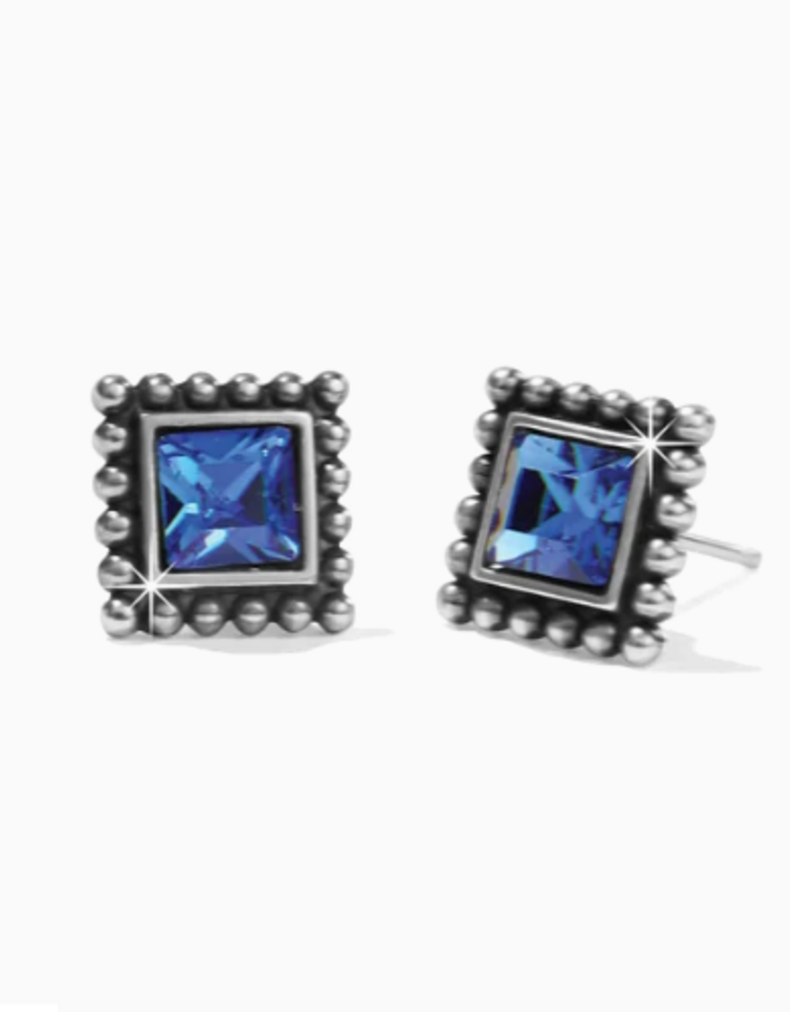 Brighton Brighton Blue Sparkle Square Mini Post Earrings