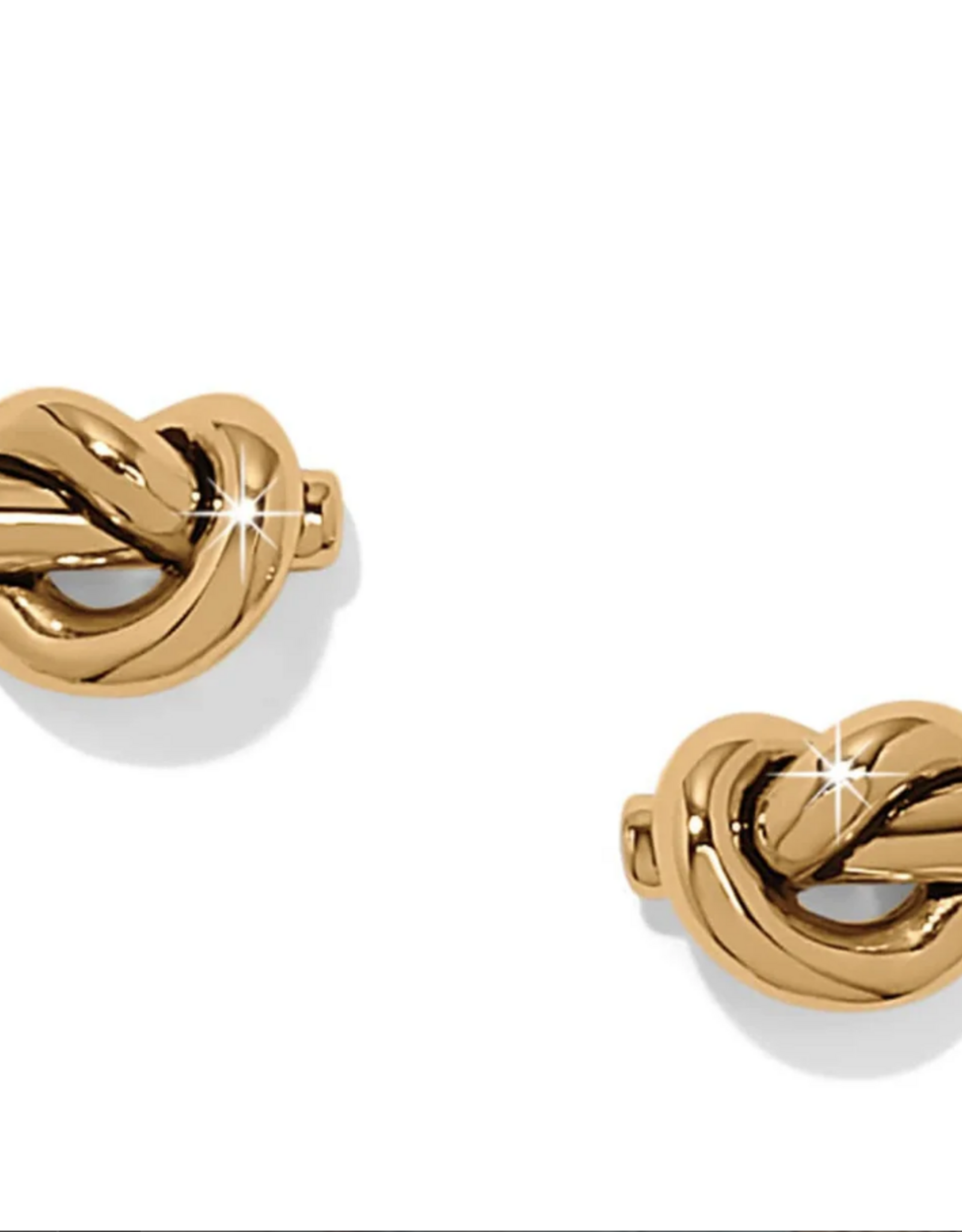 Brighton Brighton Gold Interlok Single Knot Mini Earrings