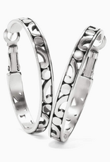Brighton Brighton Silver Contempo Medium Hoop Earrings