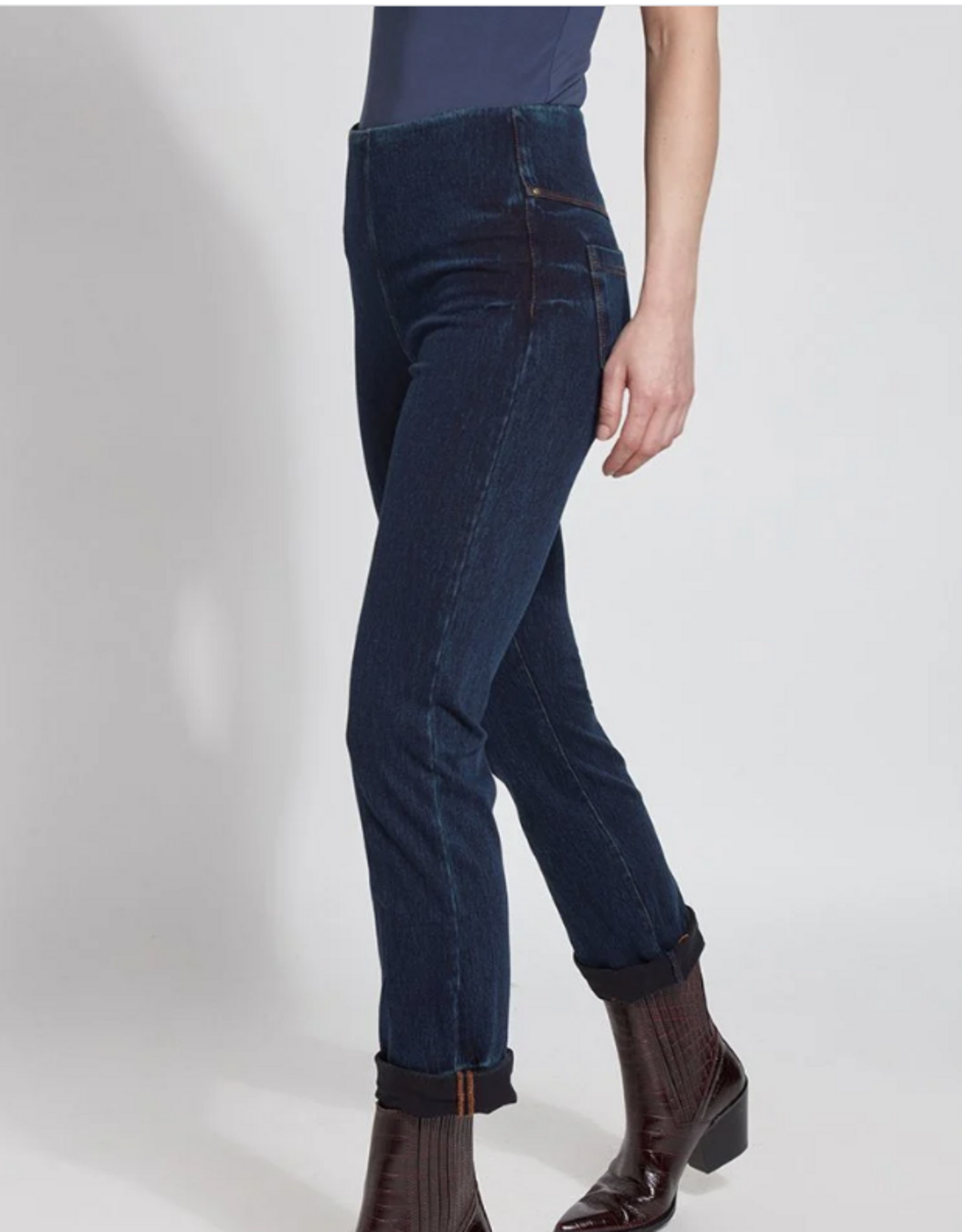Lysse Lysse Indigo Boyfriend Denim Cuffed Denim Jean