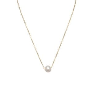 Gold Filled Single Pearl Necklace