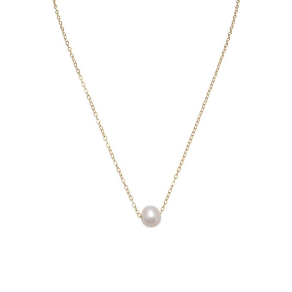 Buy Dew by PB Gold Plated Single Pearl Pendant Necklace Online