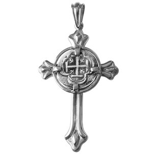 Sterling Silver Replica Atocha Coin Cross Pendant