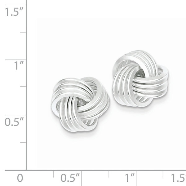Sterling Silver Large Love Knot Earring