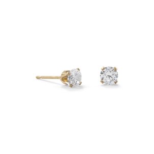 Gold Filled 4mm CZ Stud Earrings